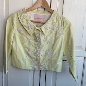 Plenty by Tracy Reece Size 2 Embroidered Jacket